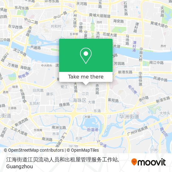 江海街道江贝流动人员和出租屋管理服务工作站 map