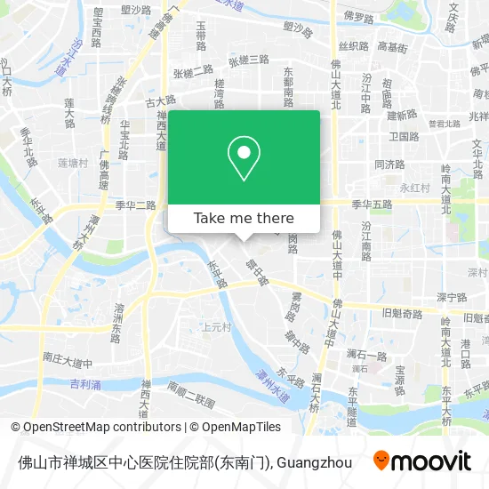 佛山市禅城区中心医院住院部(东南门) map