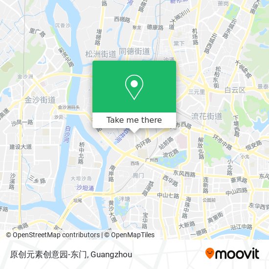 原创元素创意园-东门 map