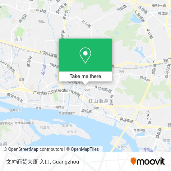 文冲商贸大厦-入口 map