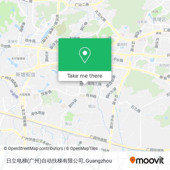 日立电梯(广州)自动扶梯有限公司 map