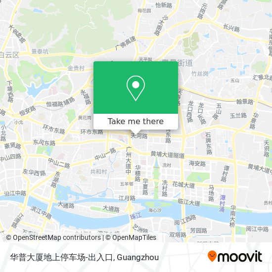 华普大厦地上停车场-出入口 map