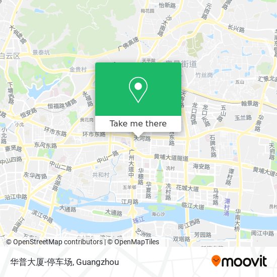 华普大厦-停车场 map