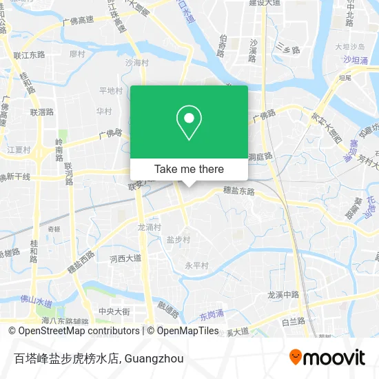 百塔峰盐步虎榜水店 map