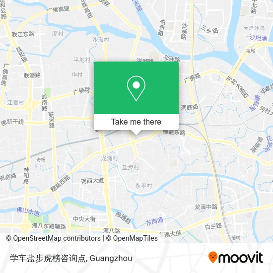 学车盐步虎榜咨询点 map