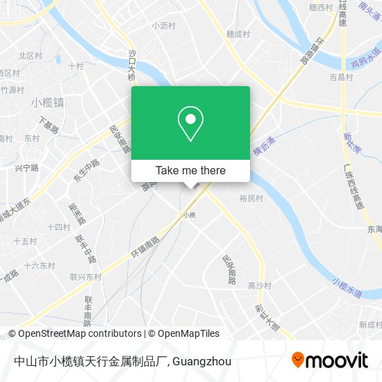 中山市小榄镇天行金属制品厂 map