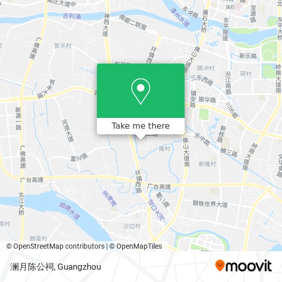澜月陈公祠 map