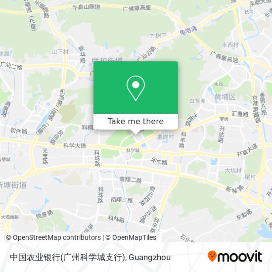 中国农业银行(广州科学城支行) map