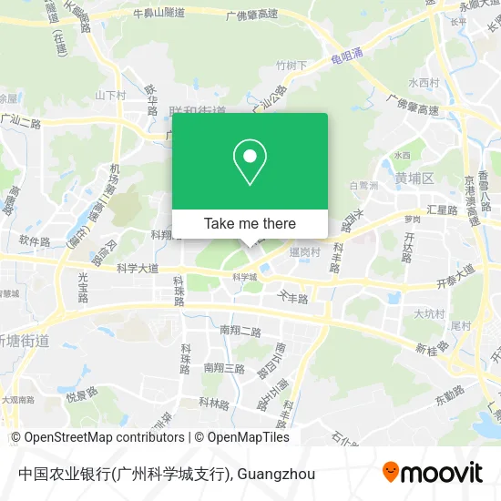 中国农业银行(广州科学城支行) map