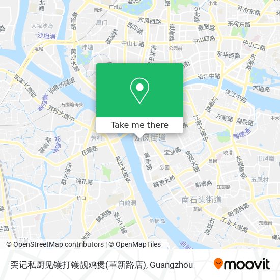 奀记私厨见镬打镬靓鸡煲(革新路店) map