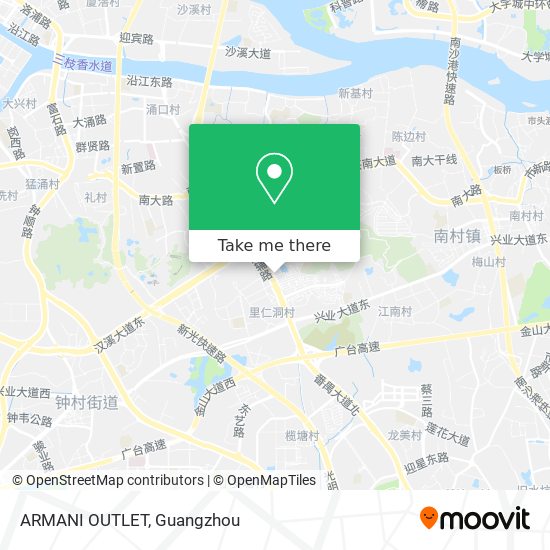 ARMANI OUTLET map
