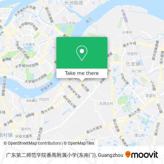 广东第二师范学院番禺附属小学(东南门) map