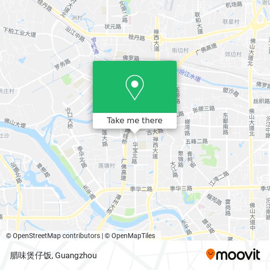 腊味煲仔饭 map