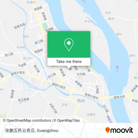 张鹏五邑云吞店 map