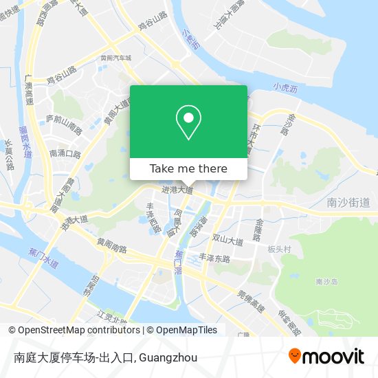 南庭大厦停车场-出入口 map