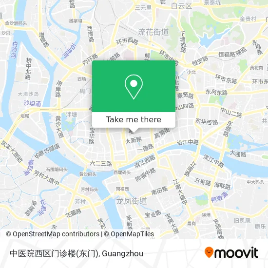 中医院西区门诊楼(东门) map