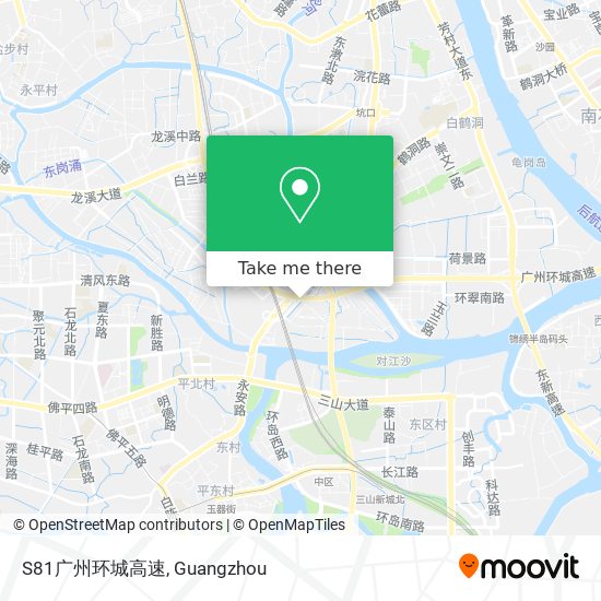 S81广州环城高速 map