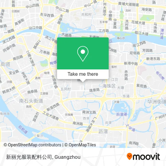 新丽光服装配料公司 map
