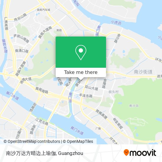 南沙万达方晴边上瑜伽 map