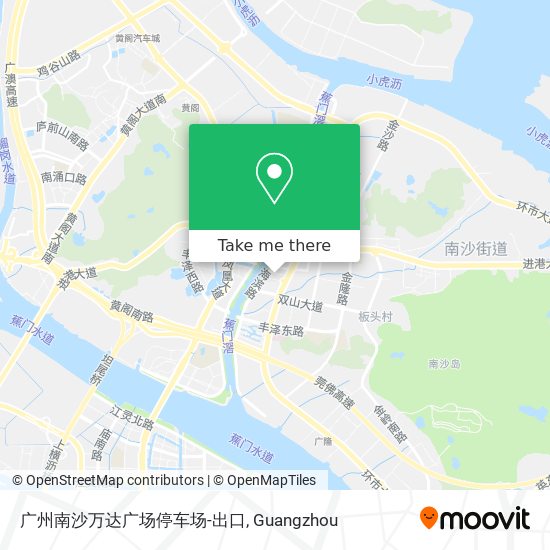 广州南沙万达广场停车场-出口 map