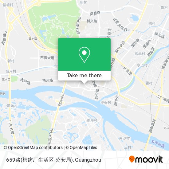 659路(棉纺厂生活区-公安局) map