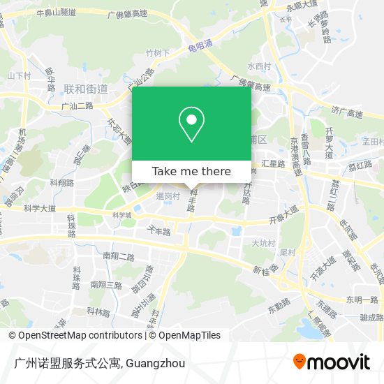 广州诺盟服务式公寓 map