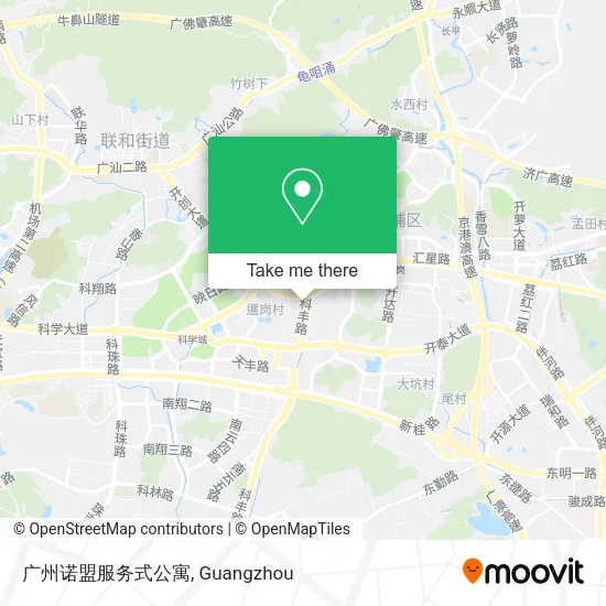 广州诺盟服务式公寓 map
