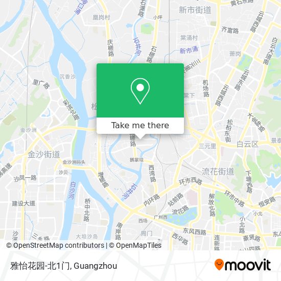 雅怡花园-北1门 map