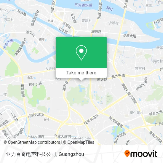 亚力百奇电声科技公司 map