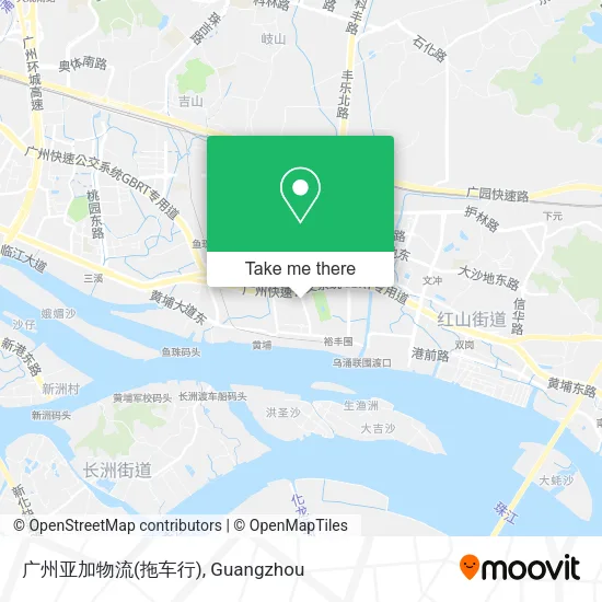 广州亚加物流(拖车行) map