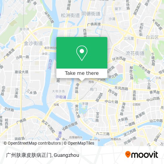 广州肤康皮肤病正门 map