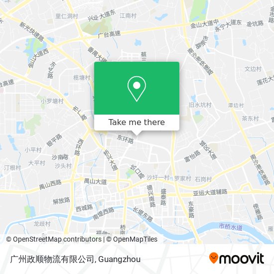 广州政顺物流有限公司 map