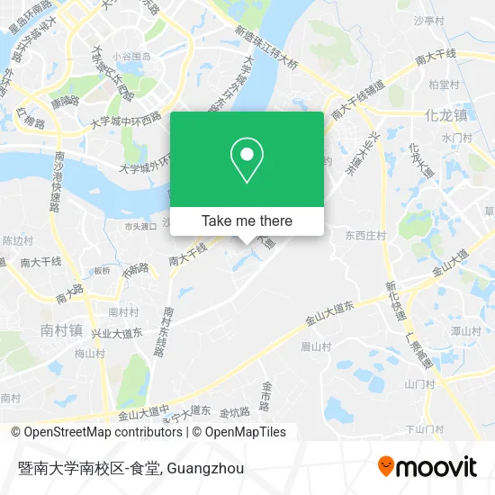 暨南大学南校区-食堂 map