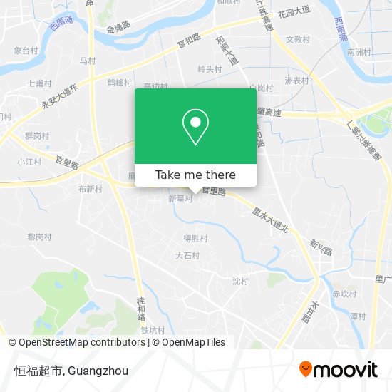 恒福超市 map