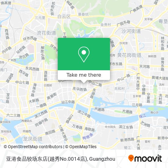 亚港食品较场东店(越秀No.0014店) map