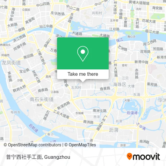 普宁西社手工面 map