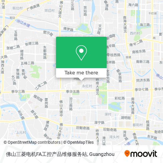 佛山三菱电机FA工控产品维修服务站 map
