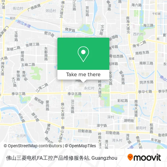 佛山三菱电机FA工控产品维修服务站 map