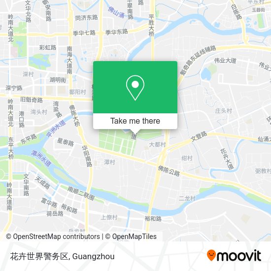 花卉世界警务区 map