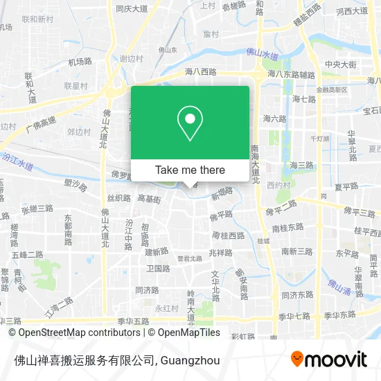 佛山禅喜搬运服务有限公司 map
