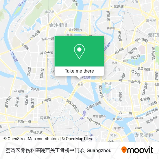 荔湾区骨伤科医院西关正骨桥中门诊 map