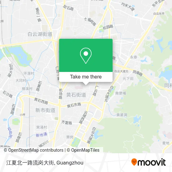 江夏北一路流岗大街 map