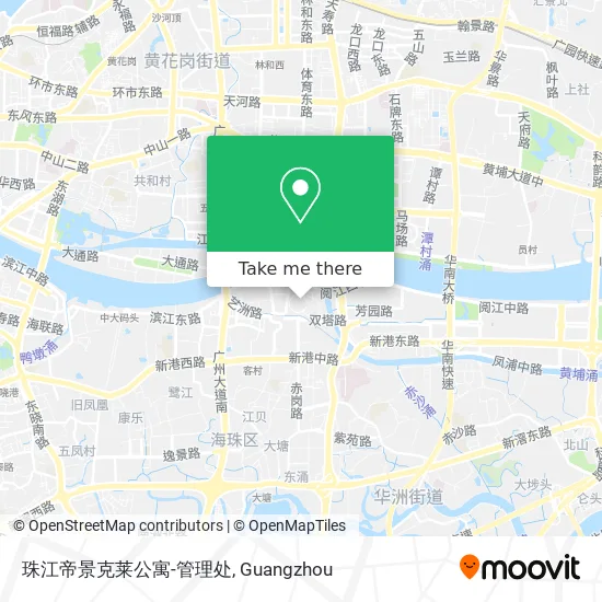 珠江帝景克莱公寓-管理处 map