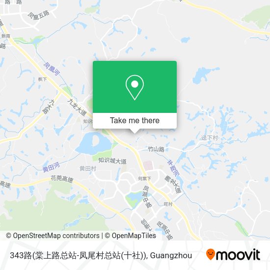 343路(棠上路总站-凤尾村总站(十社)) map