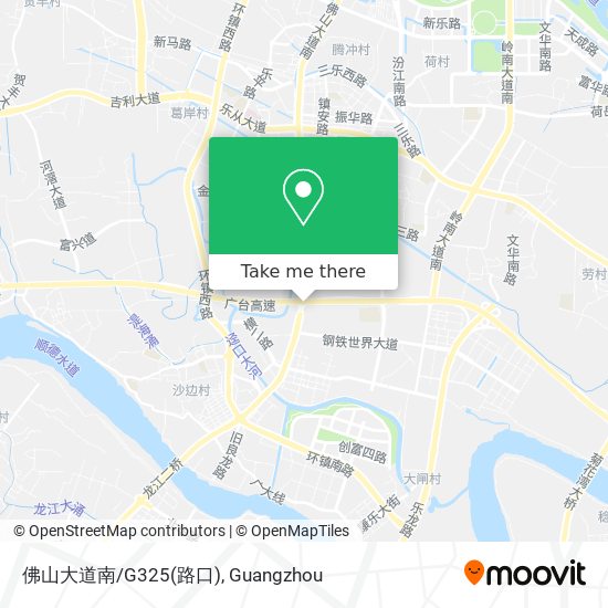 佛山大道南/G325(路口) map