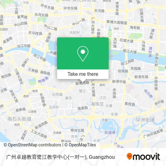 广州卓越教育鹭江教学中心(一对一) map