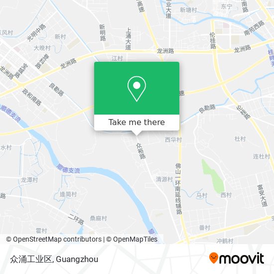 众涌工业区 map