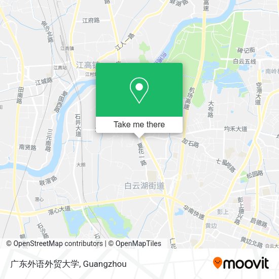 广东外语外贸大学 map