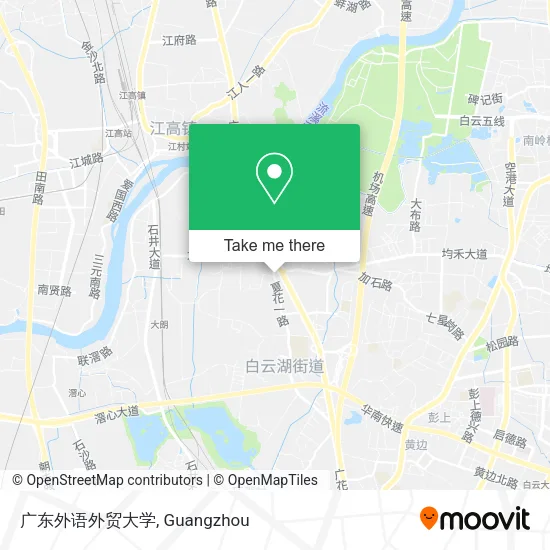 广东外语外贸大学 map