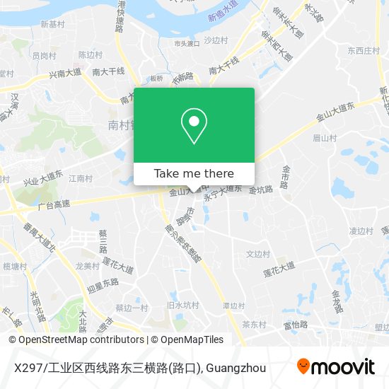 X297/工业区西线路东三横路(路口) map